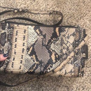 Coach snakeskin cross body